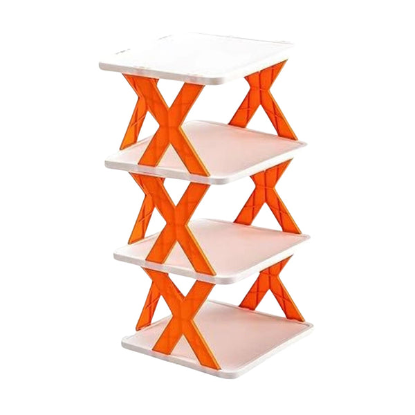 4 LAYER SHOES STAND, SHOE TOWER RACK SUIT FOR SMALL SPACES, CLOSET, SMALL ENTRYWAY, EASY ASSEMBLY AND STABLE IN STRUCTURE, CORNER STORAGE CABINET FOR SAVING SPACE - RiseZMart
