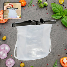 Reusable Silicone Food Storage Bag – Leakproof, Flat Bottom, Freezer & Microwave Safe, BPA-Free Snack & Sandwich Bag (1 Pc)