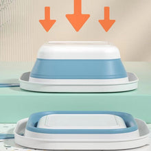 Space-Saving Foldable Baby Wash Basin, Lightweight & Easy to Clean for Home (28×28 Cm)