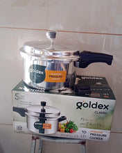 Aluminium Classic Goldex Pressure Cookers With Outer Lid (10 Litres / 5-Year warranty,  ISI Number :- 2347, BIS Number :- CM/L -7600164310
