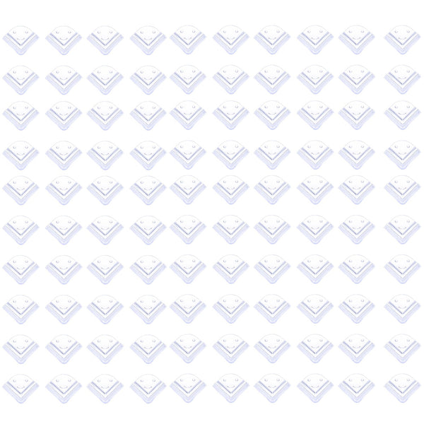 Pack of 100 table corner edge protectors for child safety