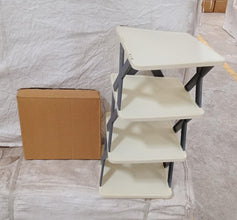 4 LAYER SHOES STAND, SHOE TOWER RACK SUIT FOR SMALL SPACES, CLOSET, SMALL ENTRYWAY, EASY ASSEMBLY AND STABLE IN STRUCTURE, CORNER STORAGE CABINET FOR SAVING SPACE - RiseZMart