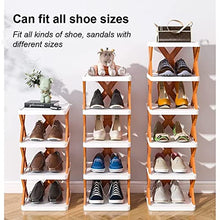 4 LAYER SHOES STAND, SHOE TOWER RACK SUIT FOR SMALL SPACES, CLOSET, SMALL ENTRYWAY, EASY ASSEMBLY AND STABLE IN STRUCTURE, CORNER STORAGE CABINET FOR SAVING SPACE - RiseZMart