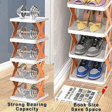 4 LAYER SHOES STAND, SHOE TOWER RACK SUIT FOR SMALL SPACES, CLOSET, SMALL ENTRYWAY, EASY ASSEMBLY AND STABLE IN STRUCTURE, CORNER STORAGE CABINET FOR SAVING SPACE - RiseZMart